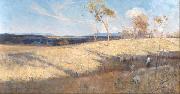 Arthur streeton Golden Summer,Eaglemont (nn02) oil painting on canvas